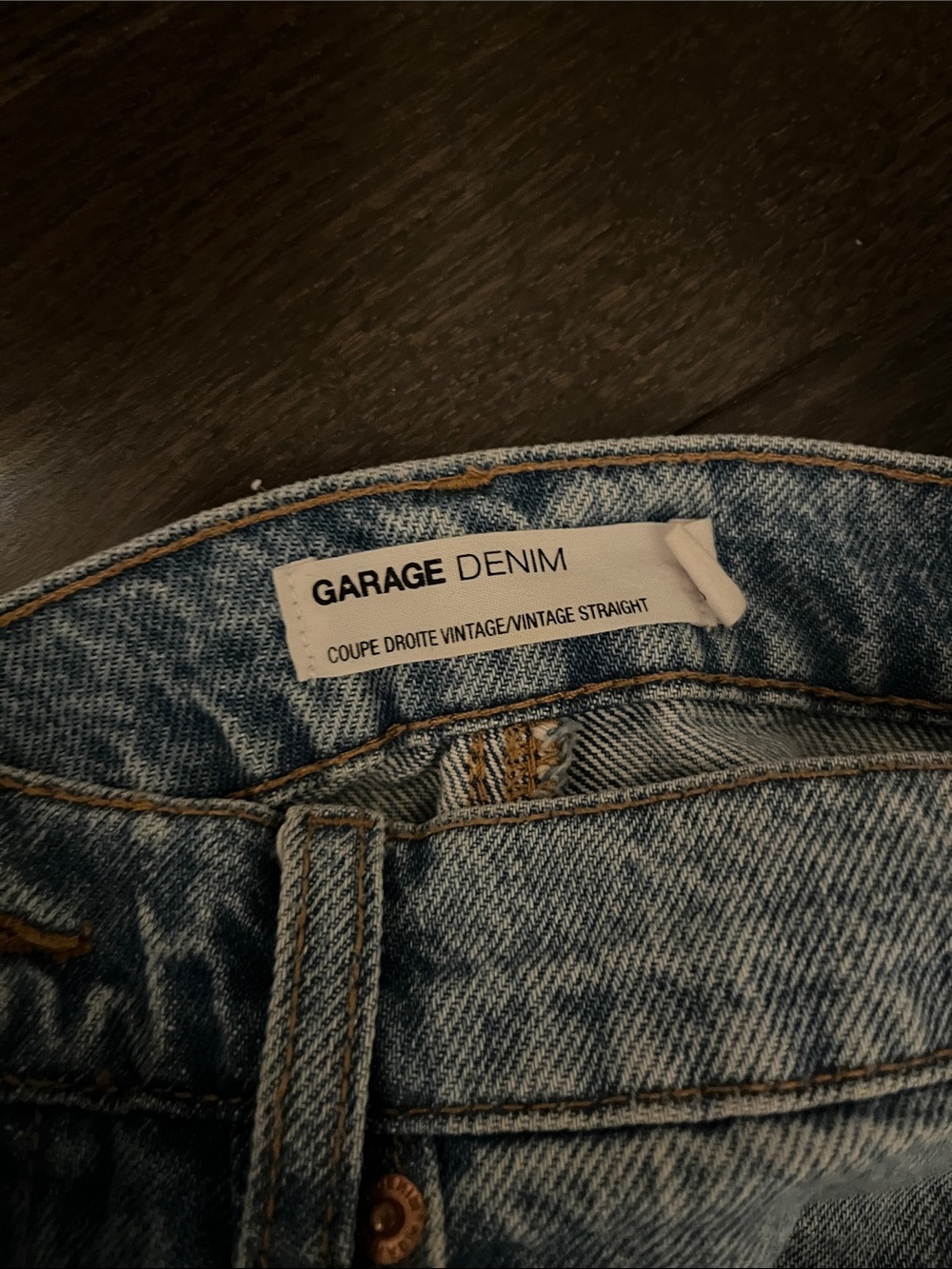 Garage Vintage Straight Jeans in Light Blue